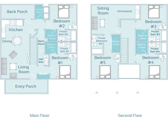 Allendale Apartments | The Enclave Apartments | Floor Plans