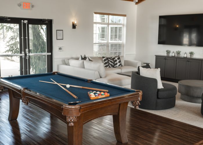 game room pool table